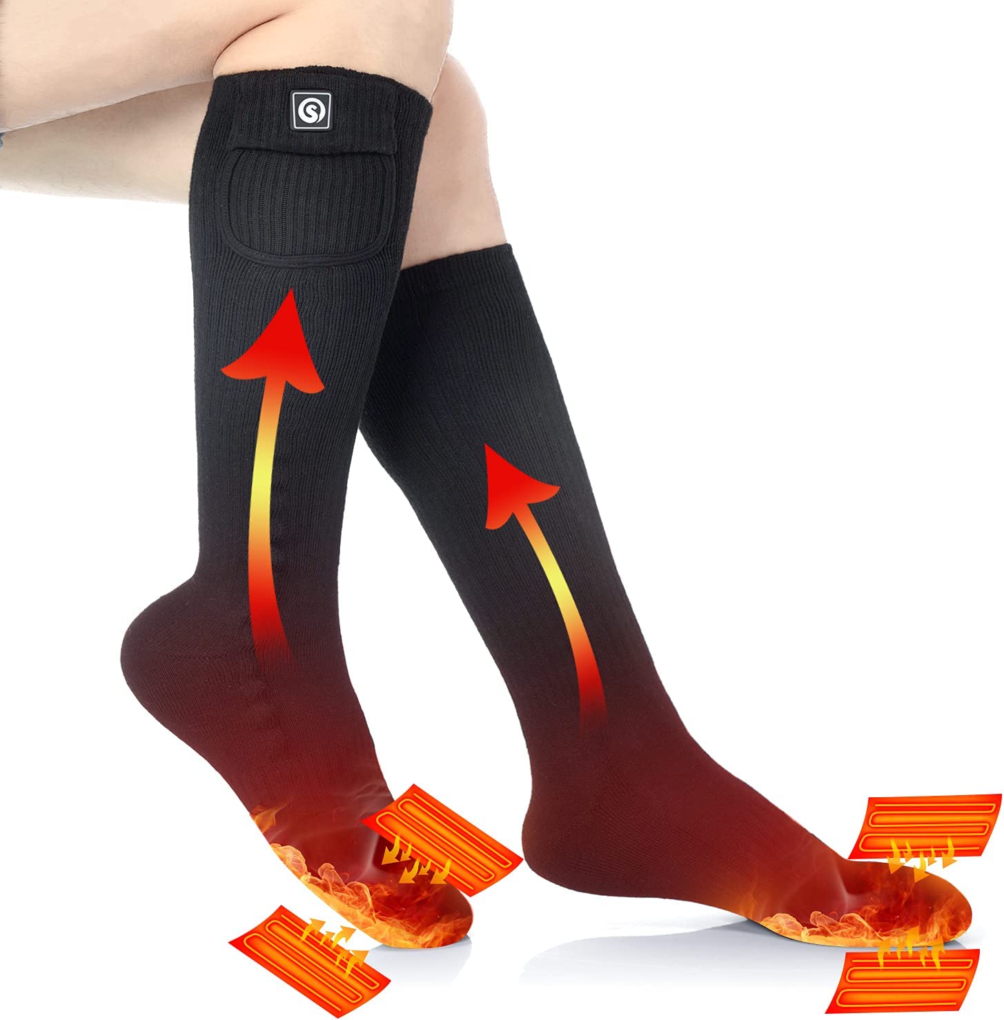 Rechargeable Heated Socks | Premium Battery Powered Winter Warmth | Svulp