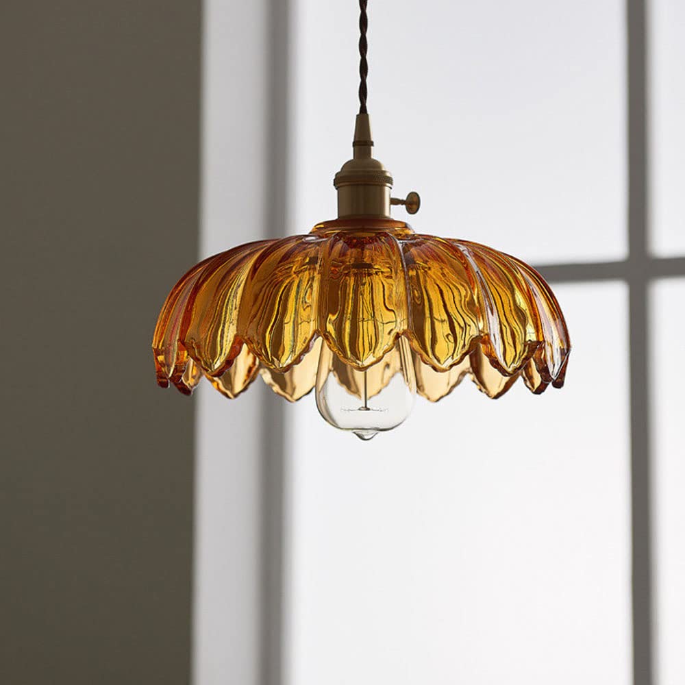 Solara Translucent Glass Pendant Light With Copper Base