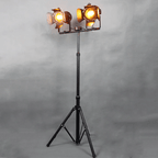 ForgeGlow Industrial Reflector Floor Lamp For Modern Living Rooms