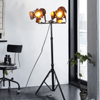 ForgeGlow Industrial Reflector Floor Lamp For Modern Living Rooms