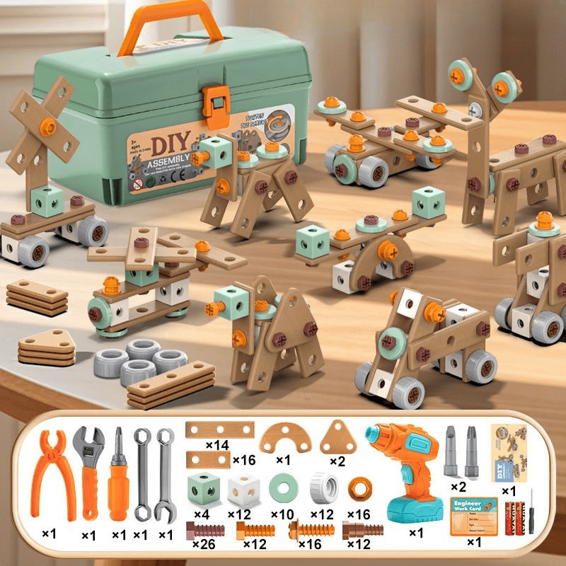 Set di attrezzi ApexCraft da 100 pezzi per bambini creativi dai 3 anni in su