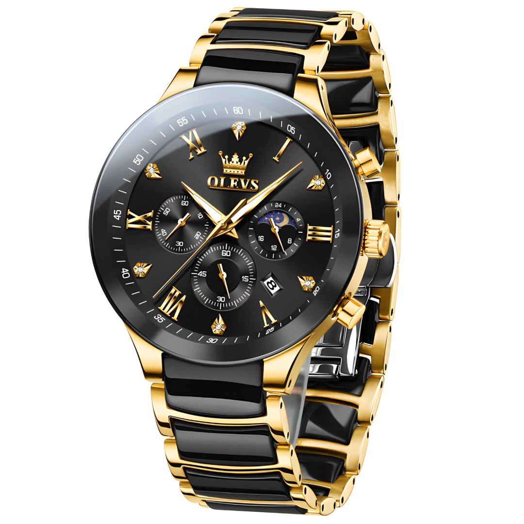 Montre de luxe pour homme Valorian Crest en acier inoxydable