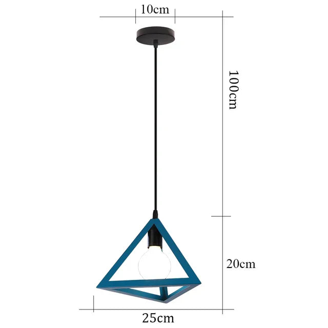 FerraVane Vintage Iron Pendant Lamp For Living Spaces