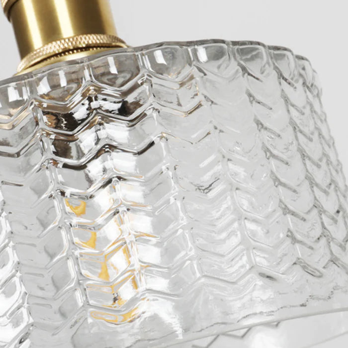 Lâmpada Cilíndrica de Vidro de Cristal Ajustável Vintage Marcelli