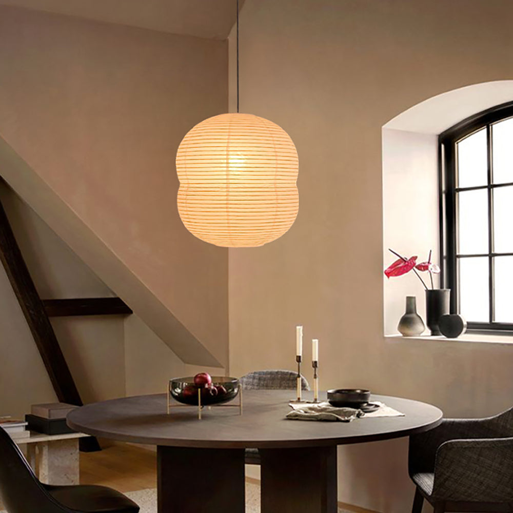 Lyra Washi Paper Mini Pendant Light With Soft Glow by SereneLume