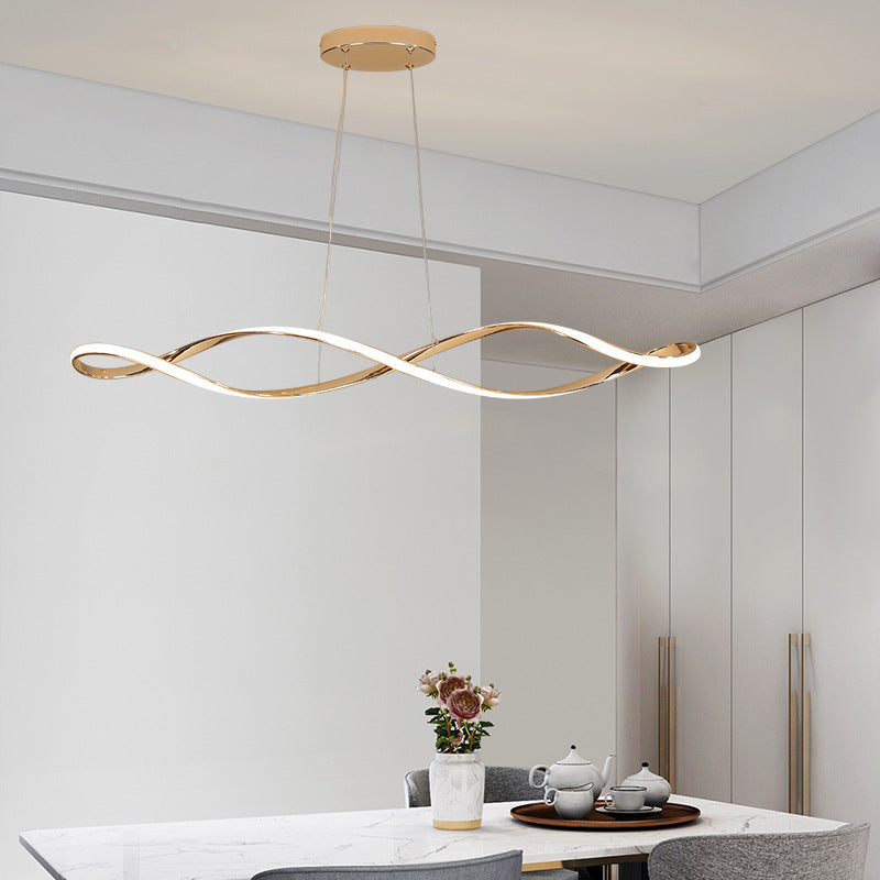 Nordic Spiral Chandelier With Scandinavian Charm And Glow