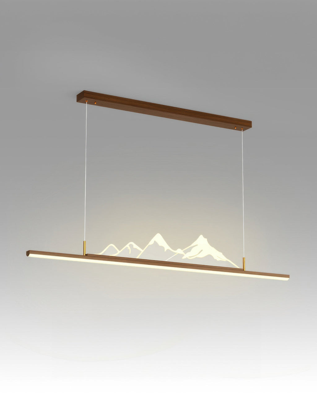 Kirei Zen Long Grain Wood Pendant Light in Japanese Style for Calm Interiors