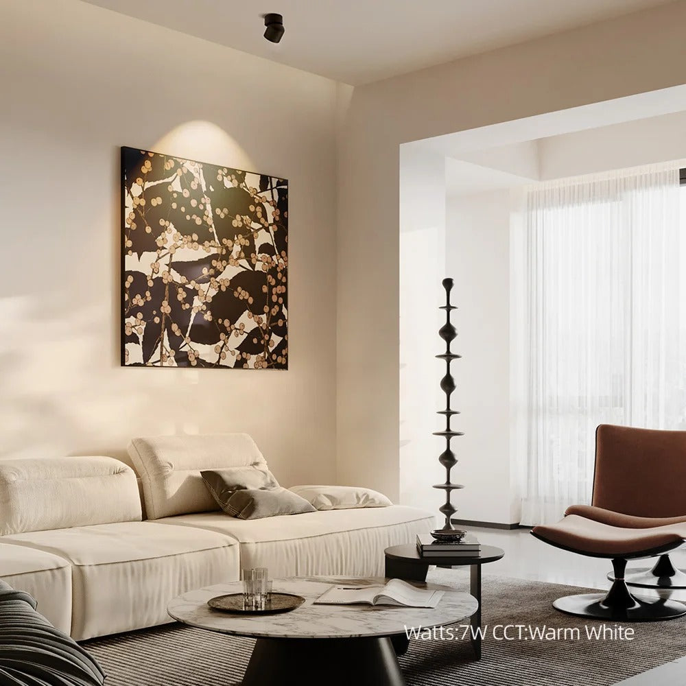 LumaPivot Foco de Teto LED Rotativo 360° para Casas