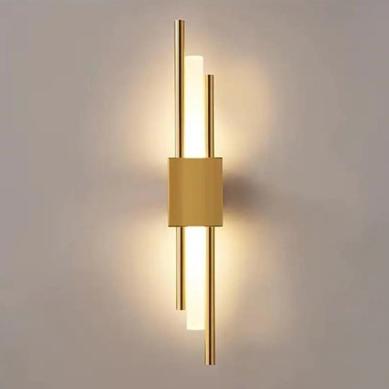 Aurena Modern Black And Gold LED Wall Lamp For Bedroom