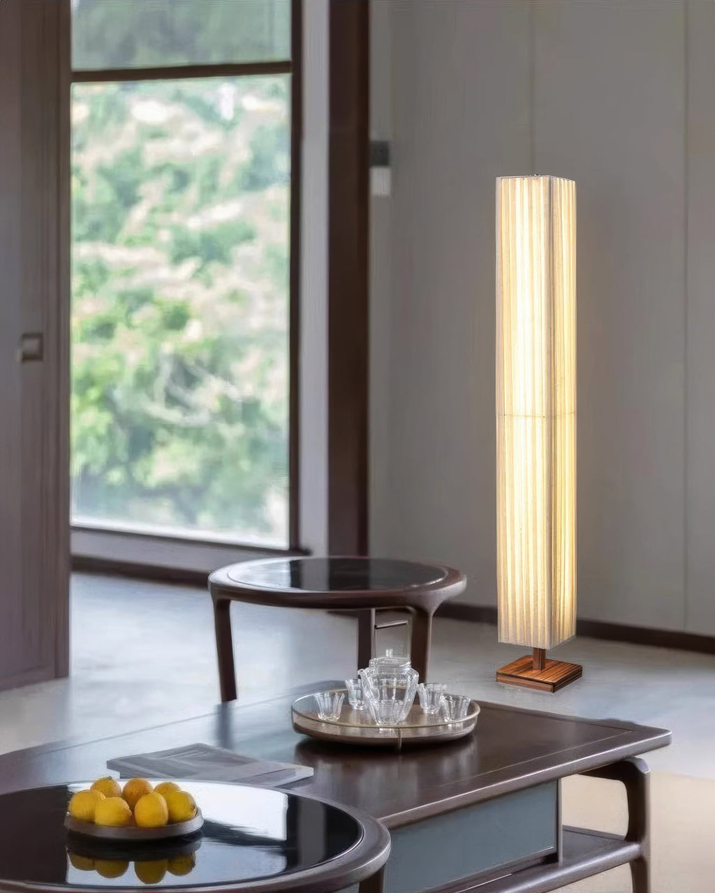 Nirela Wabi-Sabi Floor Lamp For Living Room And Reading Nook