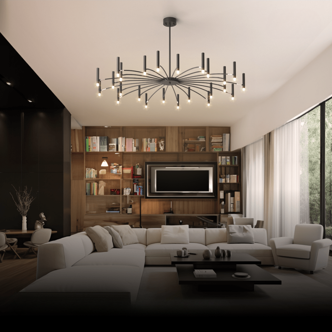 Lunara Candlelight Chandelier For Living And Dining Rooms