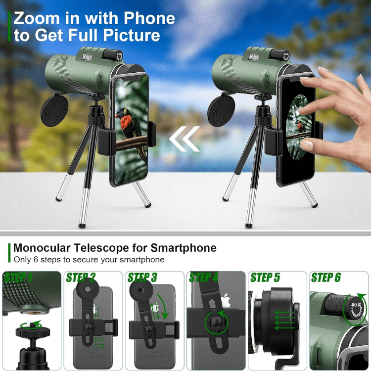 NorthArc 600x Ultra-Zoom Monocular With HD Lens For Hiking