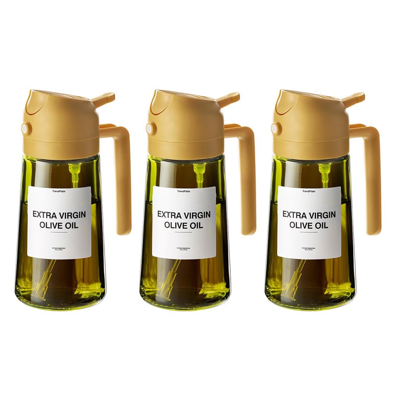 2-in-1 lasinen öljysumutin ja annostelija keittiökäyttöön