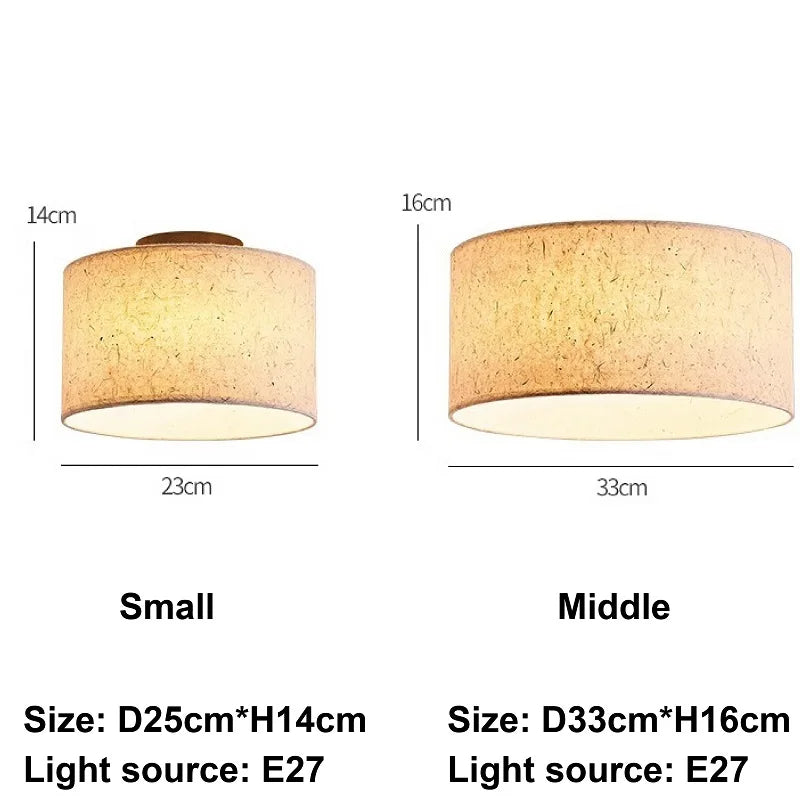 Kairo rizspapír mennyezeti lámpa krémszínű árnyékolóval és fával