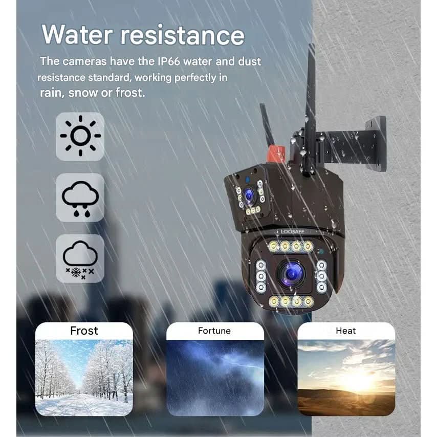 ApexGuard 4K Kabellose Außen-Sicherheitskamera mit Solarpanel und 10-fachem Zoom