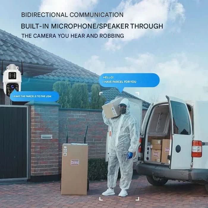 ApexGuard 4K Kabellose Außen-Sicherheitskamera mit Solarpanel und 10-fachem Zoom