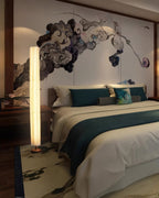 Nirela Wabi-Sabi Floor Lamp For Living Room And Reading Nook