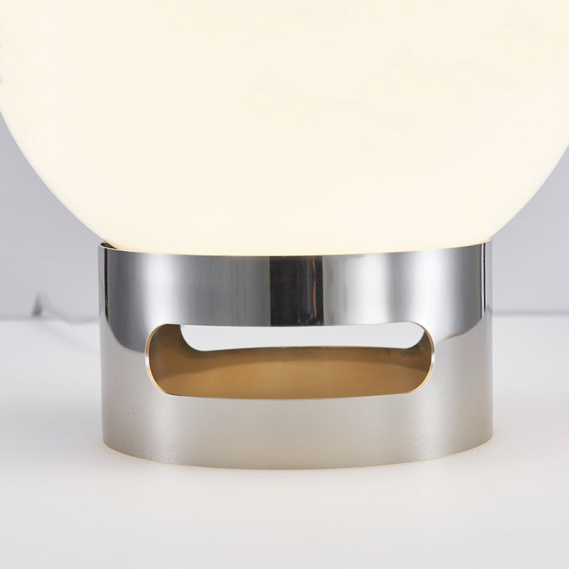Lyra Opal Bauhaus Table Lamp With Soft Glow Glass Shade
