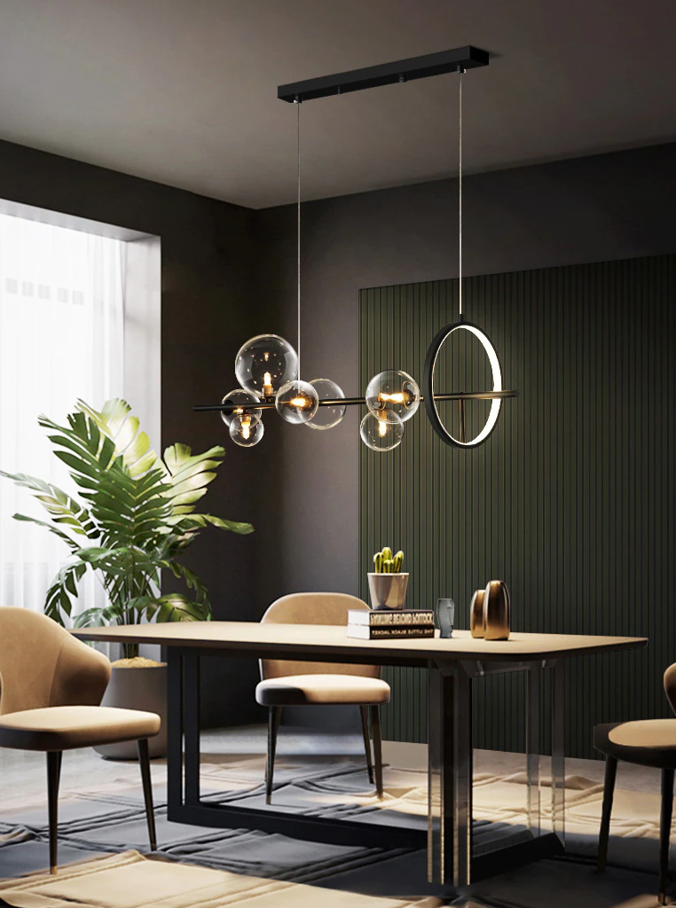 Blown Glass Bubble Chandelier For Contemporary Homes