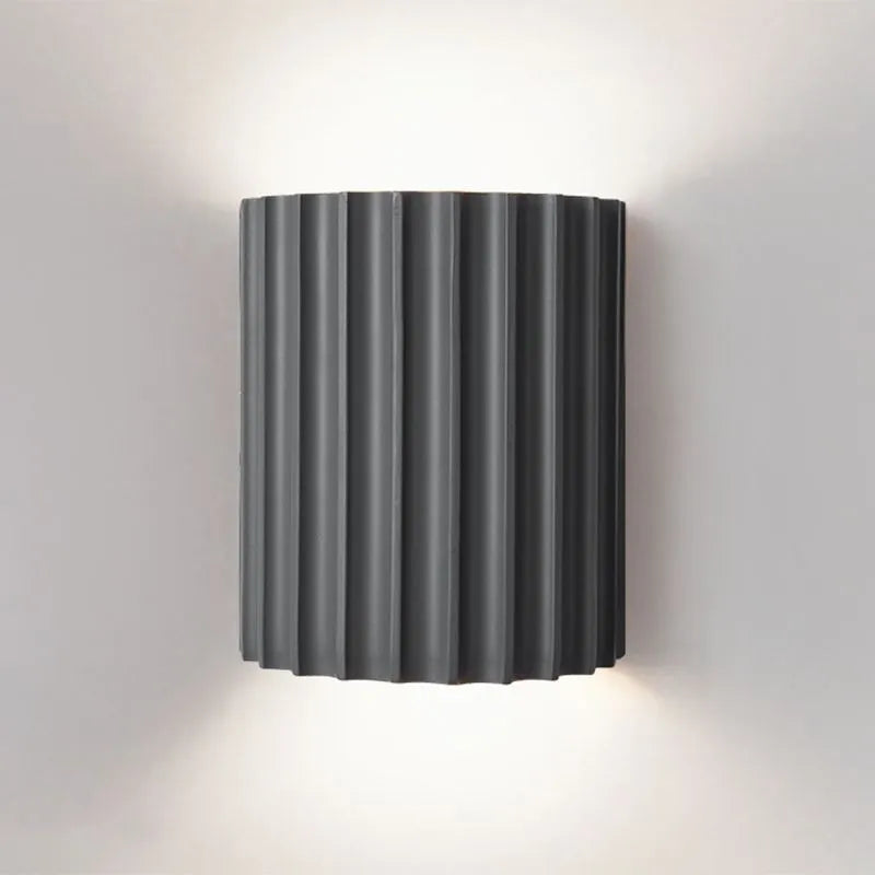 NovaRuffle Wall Light With Elegant Macaron Style Shade