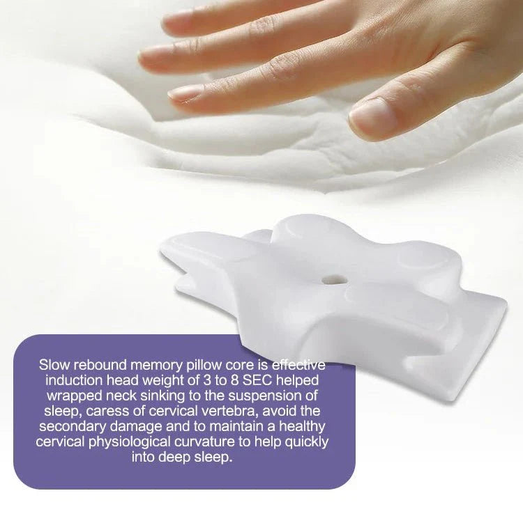 Poduszka z pianki pamięciowej VitaRest o ergonomicznym kształcie na ból szyi i ramion