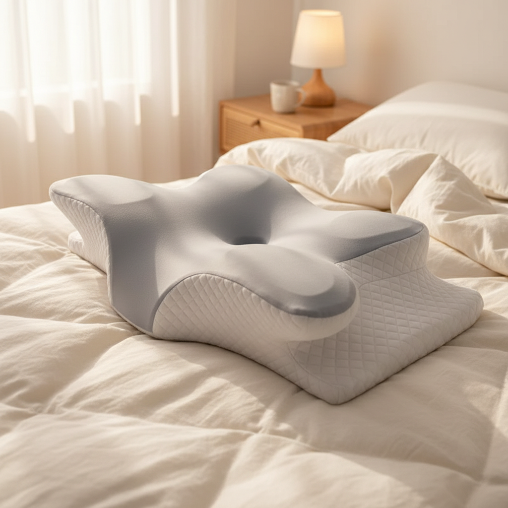 VitaRest Ergonomic Memory Foam Pillow For Neck And Shoulder Pain Relief