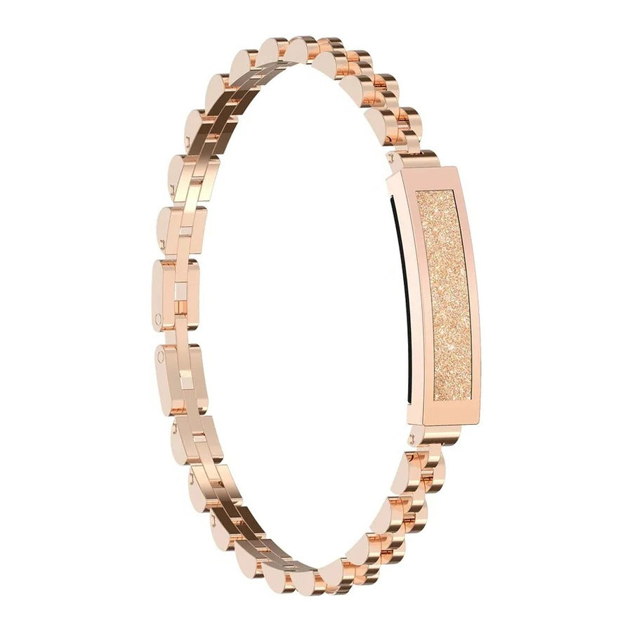 Women's Chain Style Fitness Tracker Bracelet With Heart Rate And Activity Monitoring