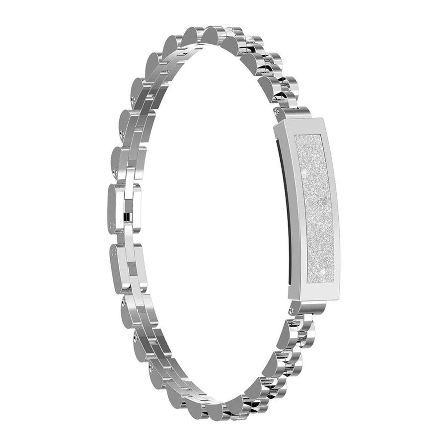 Women's Chain Style Fitness Tracker Bracelet With Heart Rate And Activity Monitoring