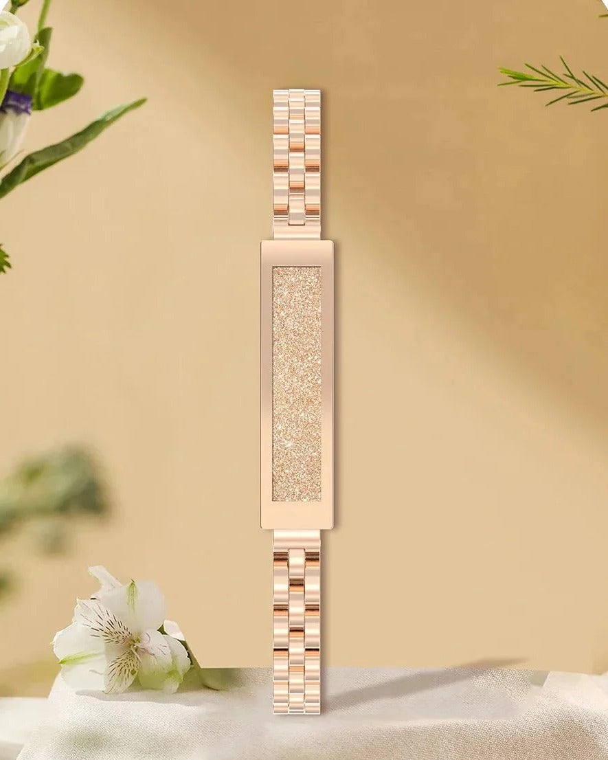 سوار تتبع اللياقة البدنية النسائي بنمط السلسلة مع مراقبة معدل ضربات القلب والنشاط