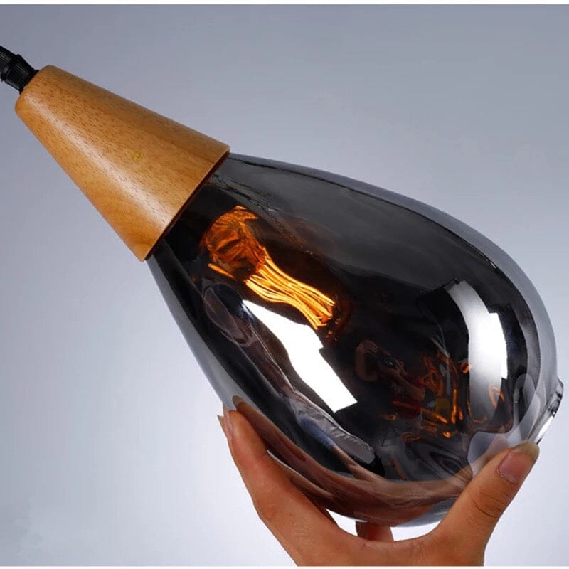 Luminária de Suspensão em Vidro Liora | Candeeiro Nórdico Feito à Mão