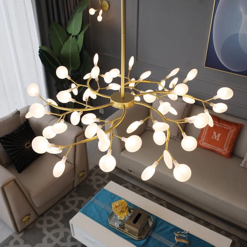 LuminaBranch Nordic Tree Chandelier With Gold Or Black