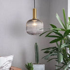 Nystral Fluted Glass Pendant Lights for Nordic Home Interiors