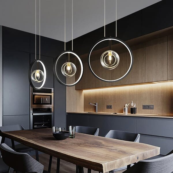 Luminette Glass Globe Pendant Light for Modern Kitchens