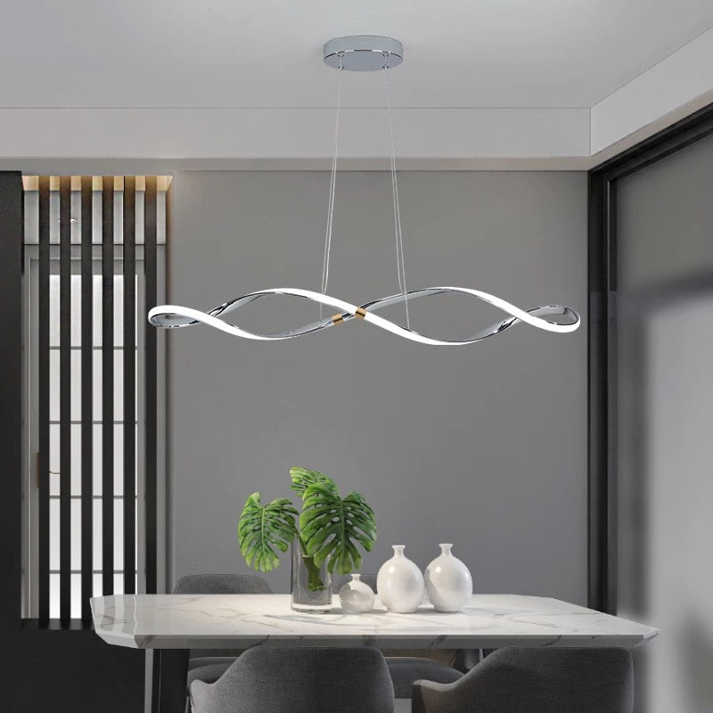 Nordic Spiral Chandelier With Scandinavian Charm And Glow
