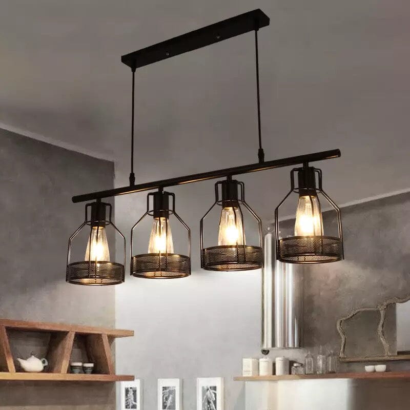 LumaNest Retro Bar Pendant Chandelier Handcrafted Fixture
