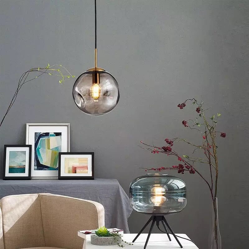 Aeris Glass Pendant Light Minimalist Ceiling Lamp Modern Living