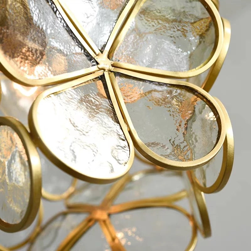 Nova Bloom Glass Pendant Light With Nordic Flower Design