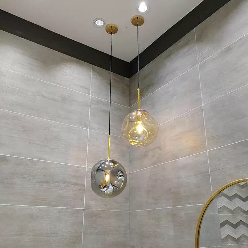 Aeris Glass Pendant Light Minimalist Ceiling Lamp Modern Living