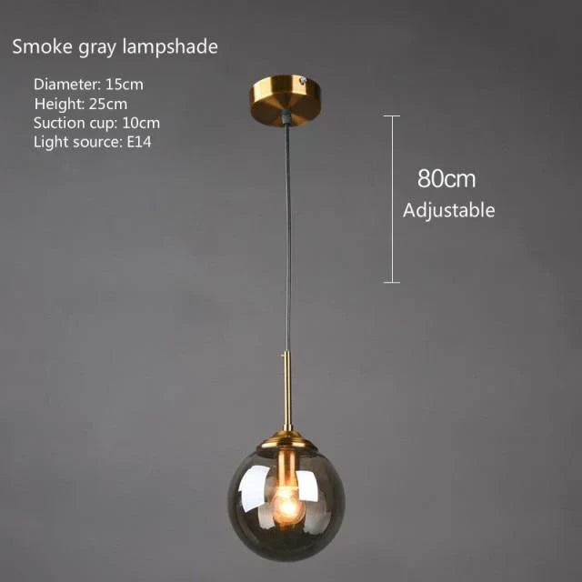 Luminária de Suspensão em Vidro LuminaDrop para Casas e Cozinhas Modernas