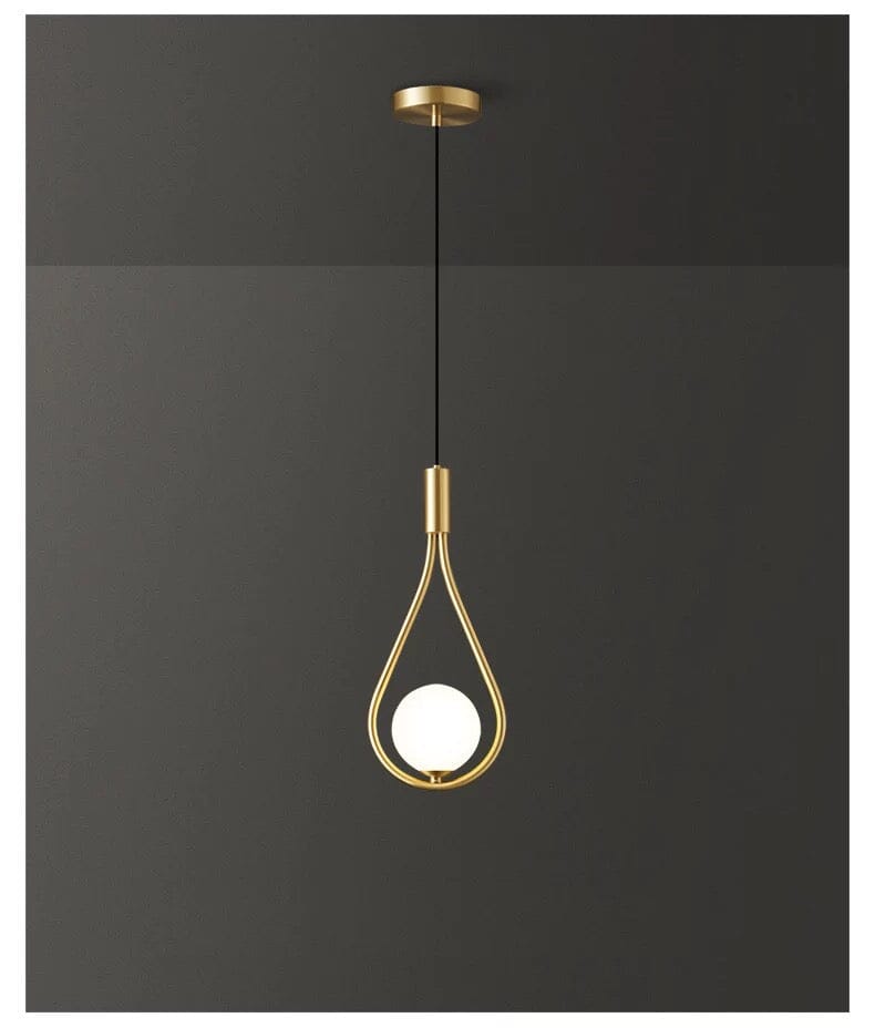 AuroraDrop Satin Iron Pendant Light With Modern Fixture