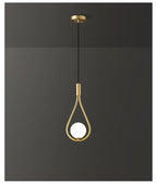 AuroraDrop Satin Iron Pendant Light With Modern Fixture