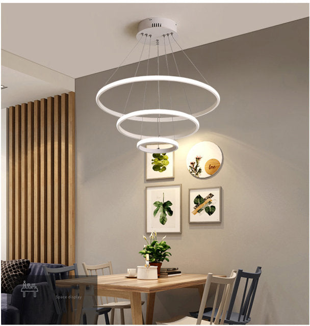 LumaCircle Ring Chandelier Modern Circular Ceiling Light