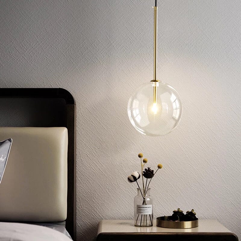 Arden Nordic Glass Orb Pendant Lights by Linvale Studio