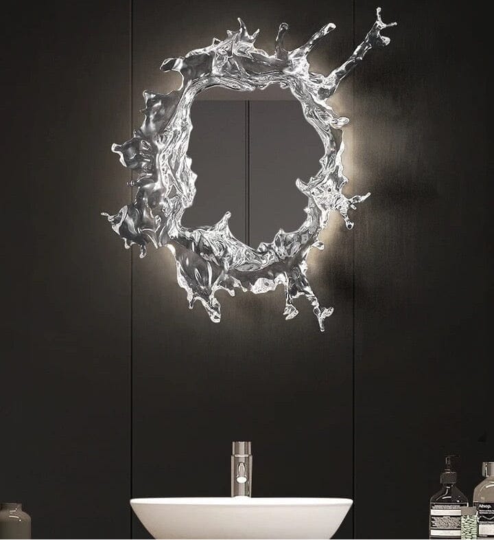 DriftGlow Water Splash LED Mirror Wall Light Waterproof