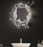 DriftGlow Water Splash LED Mirror Wall Light Waterproof