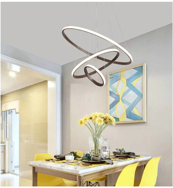 LumaCircle Ring Chandelier Modern Circular Ceiling Light