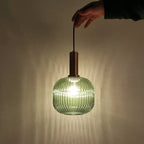 Nystral Fluted Glass Pendant Lights for Nordic Home Interiors