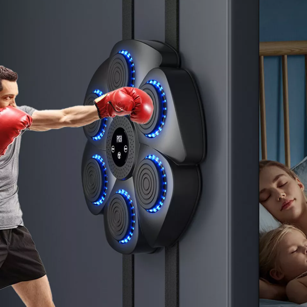 Music Boxing Pad With Targeting Features for Ultimate Home Training