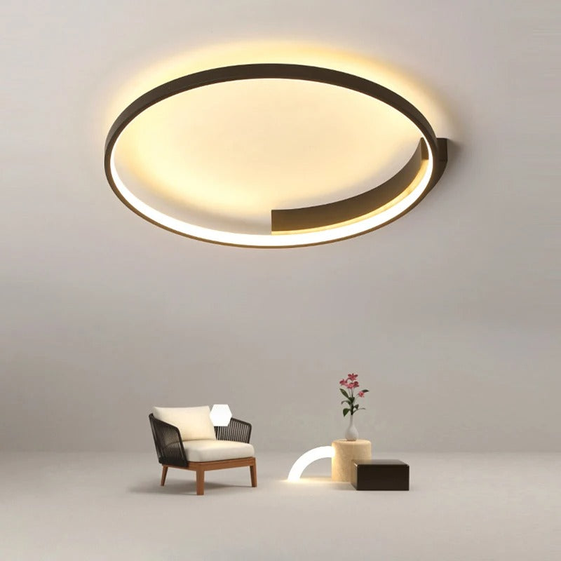 LumaCrest Sleek Modern LED Ceiling Light For Living Room