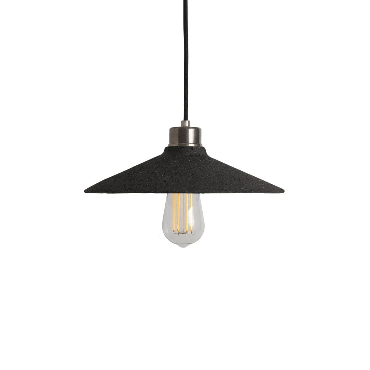 Orenda Organic Black Clay Ceramic Pendant Light 28cm